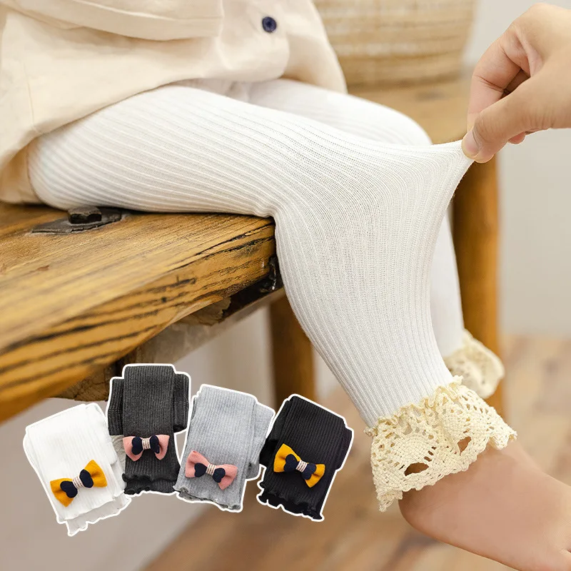 Baby Girls Knit Leggings Colorful Soft 
