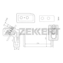 Радиатор отоп. Nissan Kubistar(X76 X80) 03- Renault Kangoo 97