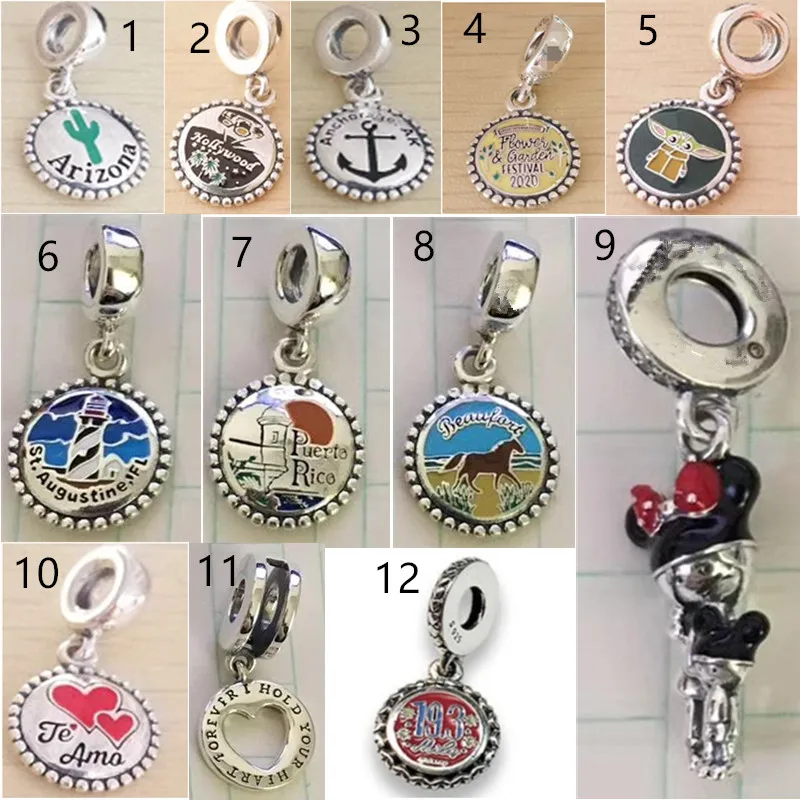 Серебряная эмалированная Подвеска 925 пробы в виде кактуса Аляска Аризона