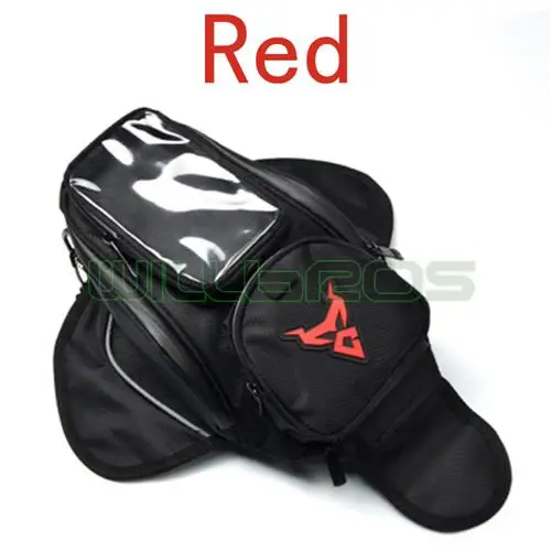 Motocentric 5,5 дюймовый экран большой хранения сумка для мотоцикла масло для мотоциклов топлива мотоцикла, Магнитная сумка для топливного бака седельная сумка - Название цвета: Red