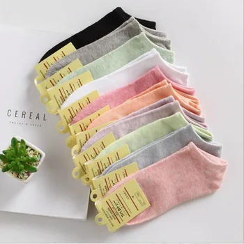 

Invisible Short Woman Sweat Summer Comfortable Cotton Bamboo Girl Women's Boat Socks Ankle Low Female Invisible