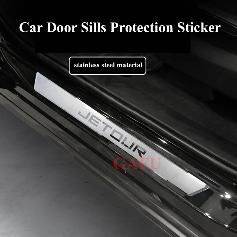

for Chery Jetour X70 Accessories 2019 2020 2021 2022 Door Sills Scuff Plate Guards Door Sill Strip Protector Sticker Car Styling