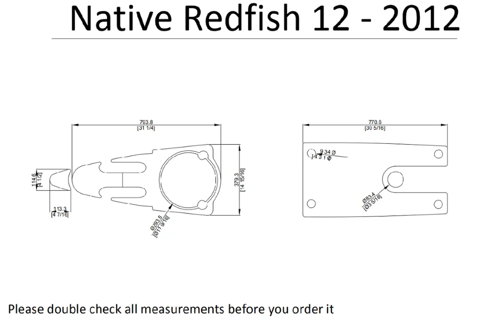 2012 NIC Redfish 12 Каяк Лодка EVA настил КОВРИКИ НАБОР 1/4"