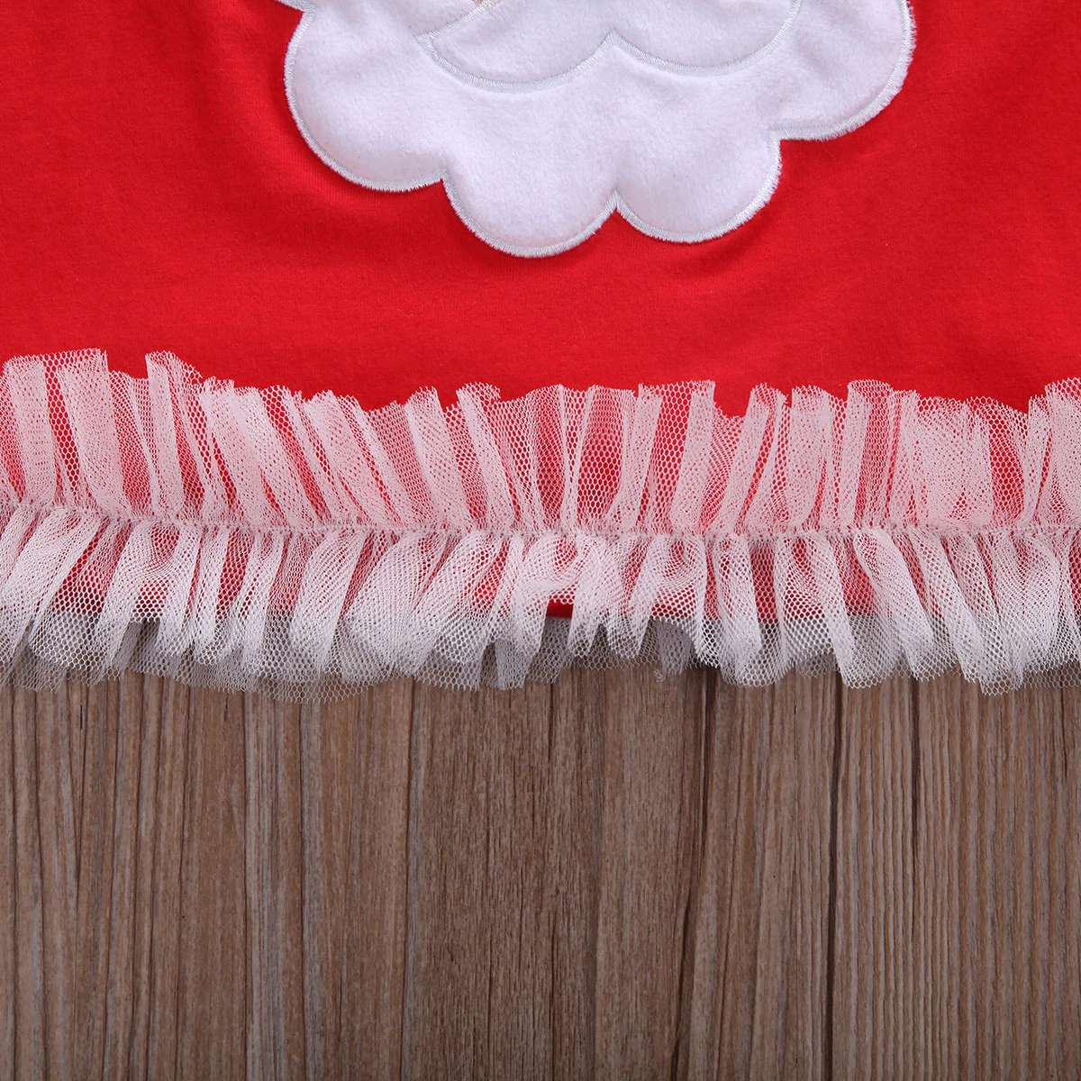Прямая поставка; рождественское красное платье Санта-Клауса для малышей; рождественское праздничное платье-туника для новорожденных девочек; повязка на голову; Рождественский комплект детского снаряжения