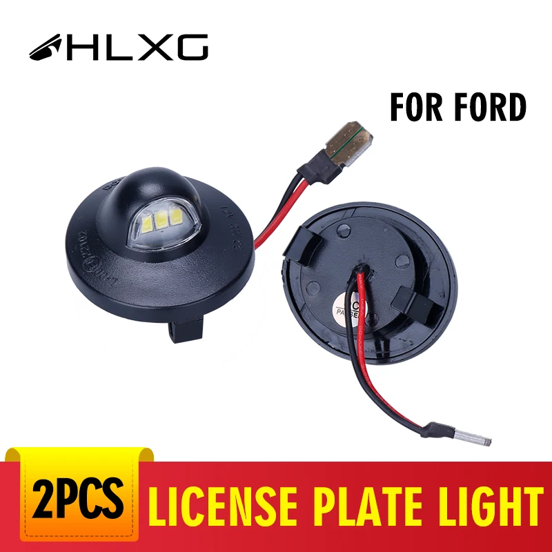 

Pair Bright 6000k White LED License Plate Light For Ford F150 LED License Number Plate Tag Light For Ford Ranger Raptor Explorer