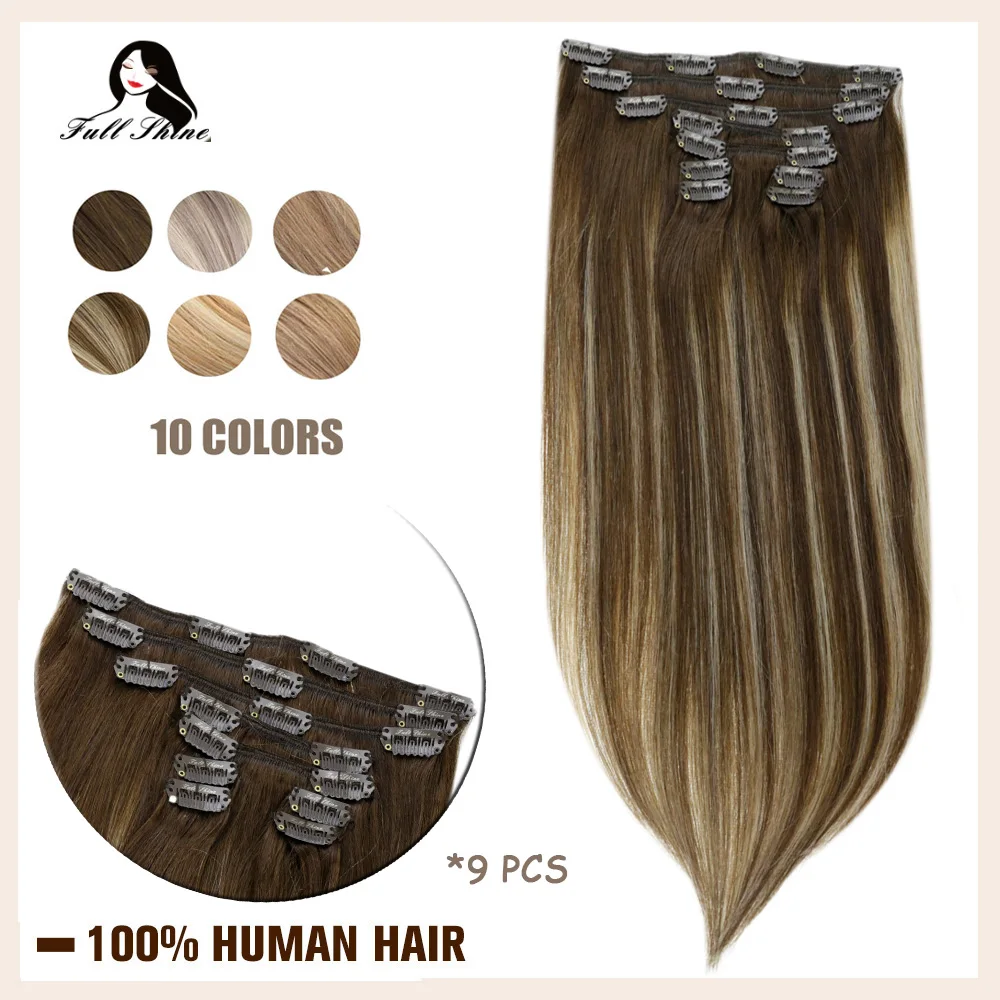 remy human hair extensions clip in