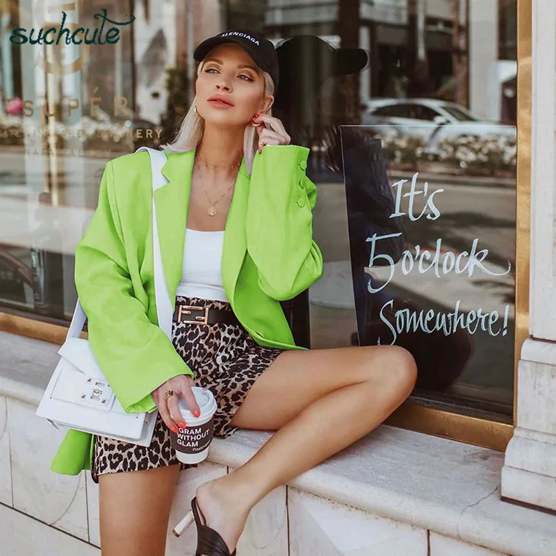 SUCHCUTE повседневные блейзеры для женщин Готический Chaqueta Mujer куртка осень размера плюс Блейзер Femme Harajuku Blaiser Feminino Moletom