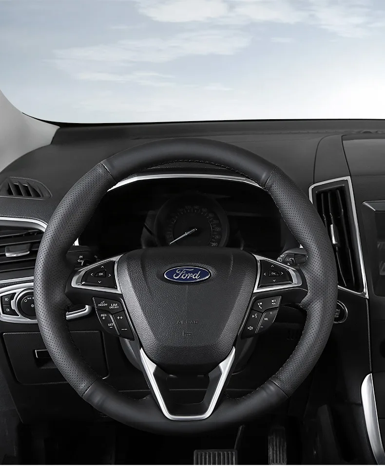 Только в 15-19-острая граница сшить Руль крышка Mondeo сшить руль набор четыре сезона универсальный