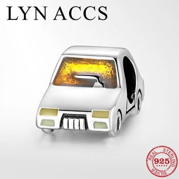 

2019 New 925 Sterling Silver Vintage Classic Car Beads Fit Original LYNACCS Charms Bracelet for Women men DIY Jewelry