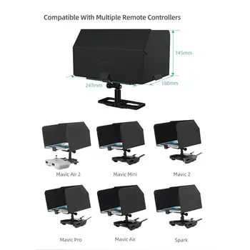 

Yfashion Tablet Holder 2-in-1 Remote Control Tablet Holder with Hood for Royal Air 2/ Royal Mini/ Royal 2/ Royal Air