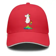 Милые единороги Радуга, гей Прайд Мужская Мода Регулируемая сетка солнце Хлопок Бейсболки Шляпа