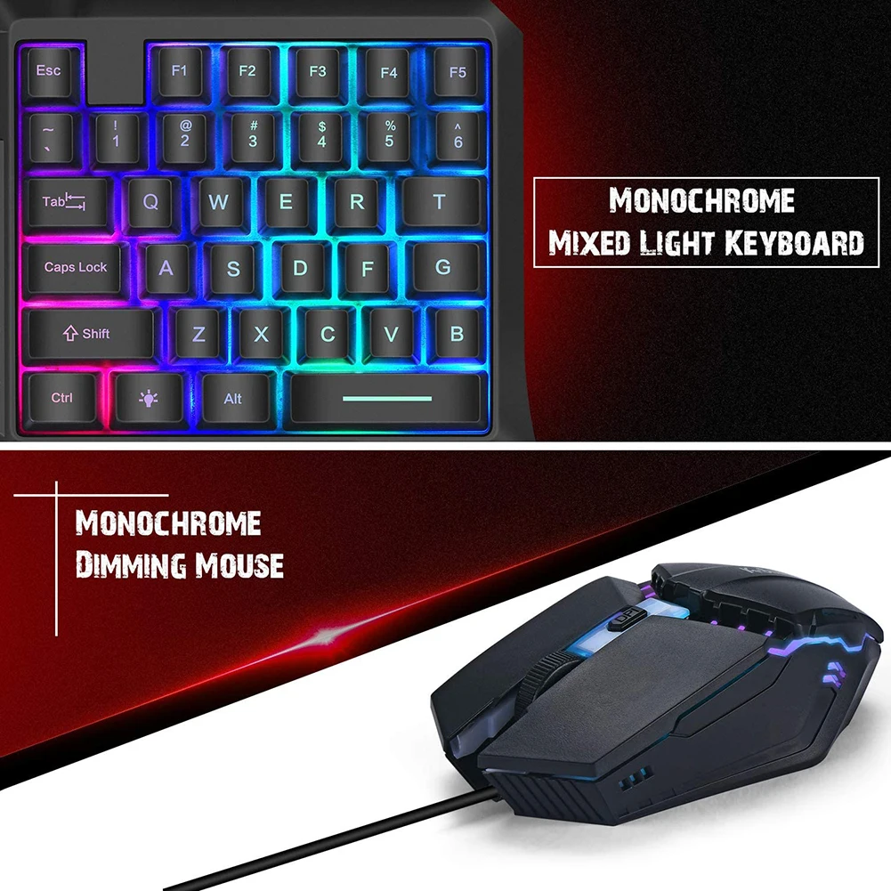 Generic Phones Gaming Keyboard And Mouse One Handed Game K Best Price