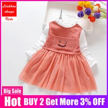 Модное зимнее платье для девочек весенне-осеннее шерстяное платье-пачка принцессы с длинными рукавами и бантом детские рождественские платья для девочек