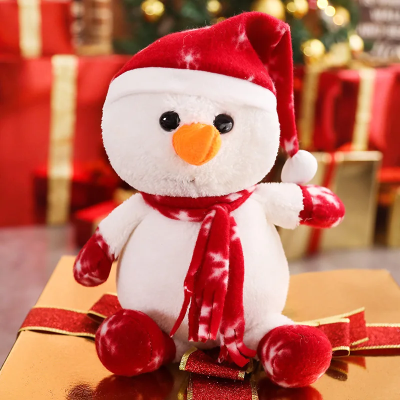 1 шт., милый снеговик, лося, кукла, Рождественский медведь, плюшевая игрушка, праздничное украшение, Ragdoll, рождественский подарок, вечерние, рождественский подарок для девочки