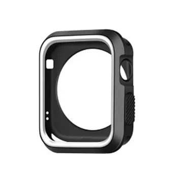 

Two-Color Protective Shell Silicone for Apple watch 2/3 Protective Case Cover for Apple Watch band 42mm 38mm Color drop ship