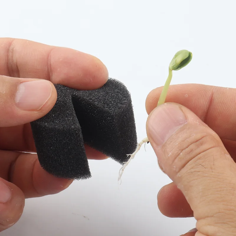 100pc Hydroponics Block Cloning Collar Black Rooting Sponge Aquaponics Net Pot Sponge Anti-Alga 4 Size Available