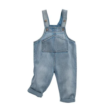 

Baby Overalls boys girls denim pants infant trousers spring loosen kids pants for 0-3 year children's denim overalls 6 color