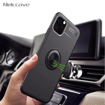 

50 Pieces Magnetic Car Holder Cases For Apple iPhone 11 Pro XS Max XR X 8 Plus 7 6 6S 360 Rotating Finger Ring Phone Case Cover