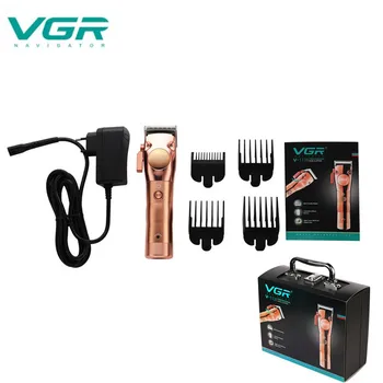

VGR Electric Clipper Hair Trimmer Rechargeable Electric Hair Clipper Men's Child Adjustable Ceramic Home Use EU Plug V-113
