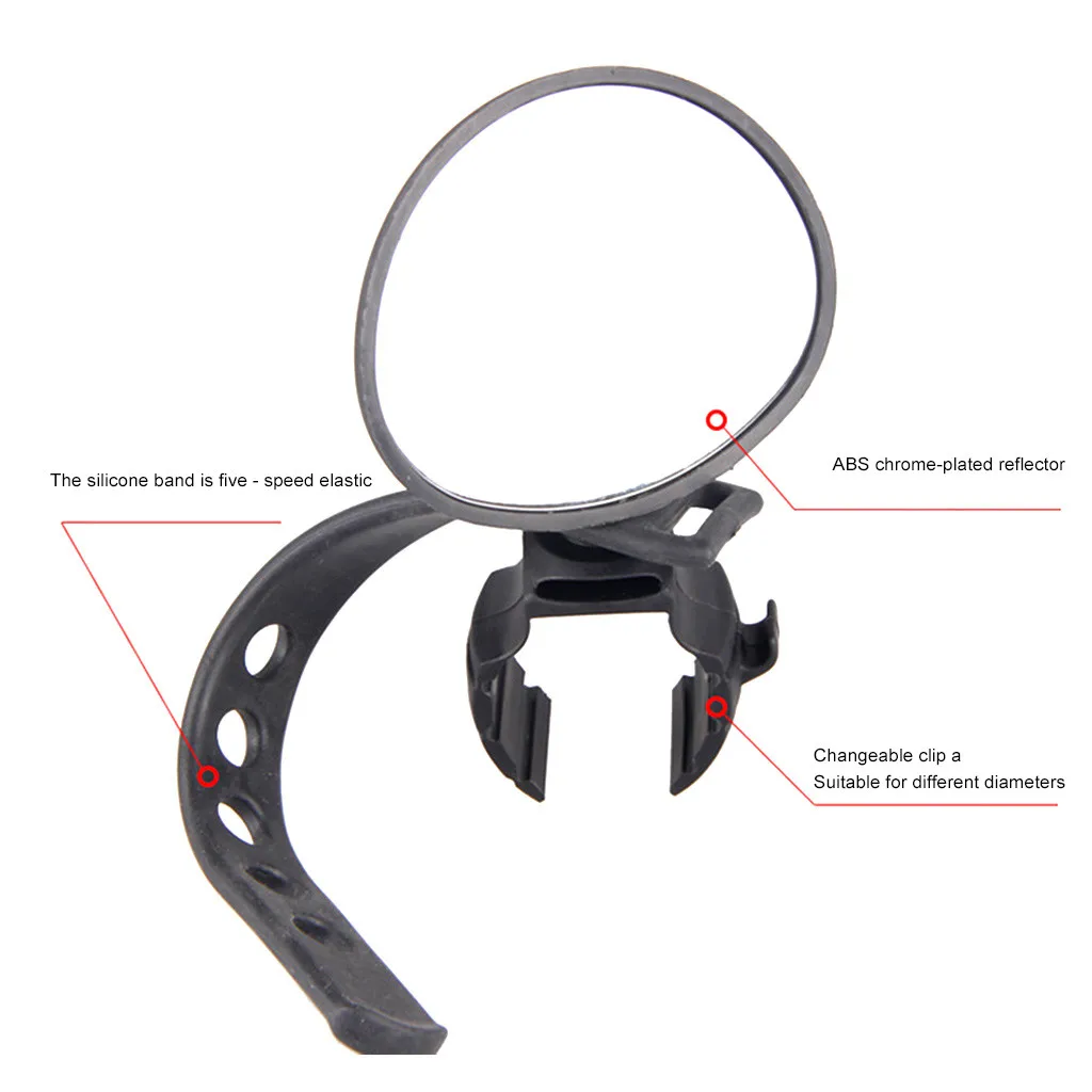 accesorios para bicicleta Rotatable Adjustable 360 Degree Handlebar Rear View Mirror Cycling bicycle accessories#PEX