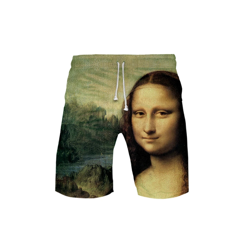 2019 New Shorts Man Hot Sale Casual Shorts World famous painting art Homme Quality Bottoms Elastic Waist Fashion Brand 2019 New Shorts Man Hot Sale Casual Shorts World famous painting art Homme Quality Bottoms Elastic Waist Fashion Brand