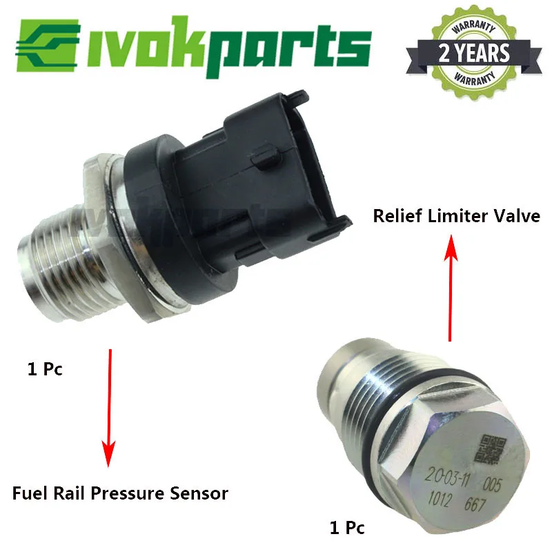 Repair Kit Set ( Fuel Rail Pressure Sensor + Relief Limiter Valve ) OE# 1110010012 0281002921 | Автомобили и мотоциклы