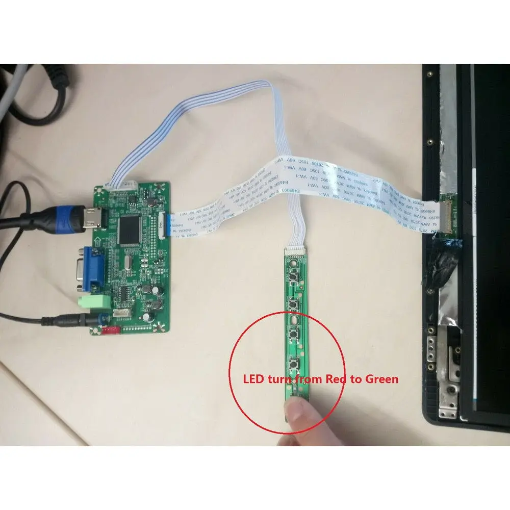 Controller board KIT DIY EDP LED LCD VGA HDMI for b116xtn02.1 2.2 1366x768 