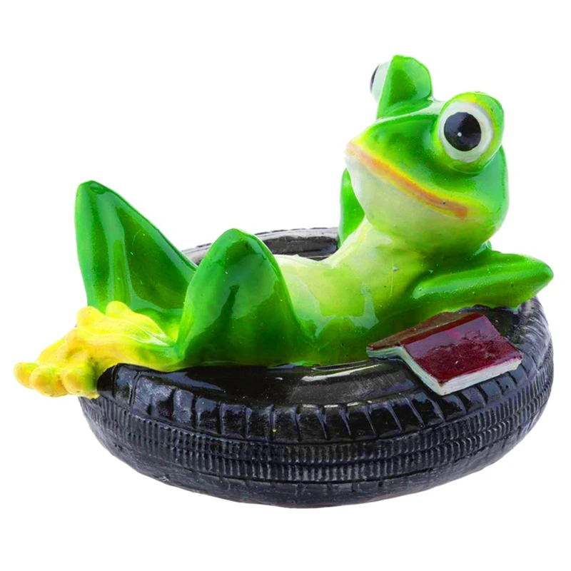 Creative Resin Floating Frogs Statue Outdoor Garden Pond Decorative Cute Frog Sculpture for Home Desk Decor Ornament | Дом и сад