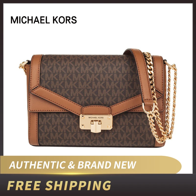 

Michael Kors Kinsley MD Shldr Flap Crossbody 35T9SYKF2B/35T9GYKF2B