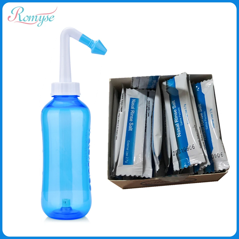 

500mL Nasal Irrigator Nose Cleaner Anti Allergic Rhinitis Sinusitis Reliever Nose Wash Spray Bottle Neti Pot for Children Adult