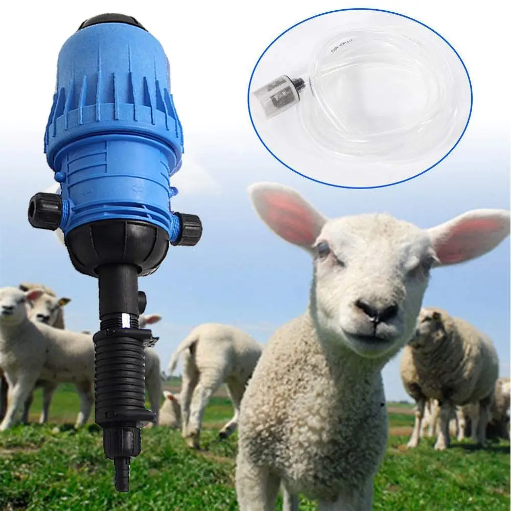 

0.4-4% Proportional Drip Pump Fertilizer Injector Dispenser Flow Dosing Pump Water-Driven Kits Chemical Liquid Doser Dispenser