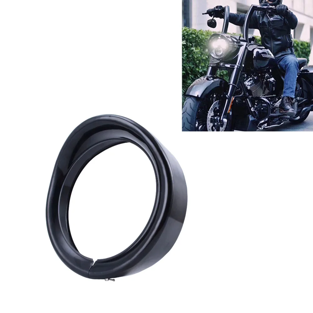 

Мотоцикл 7-дюймовая рамка для фары, лампа, рамка для Harley Touring Road King Touring Street скользящий Electra Glide