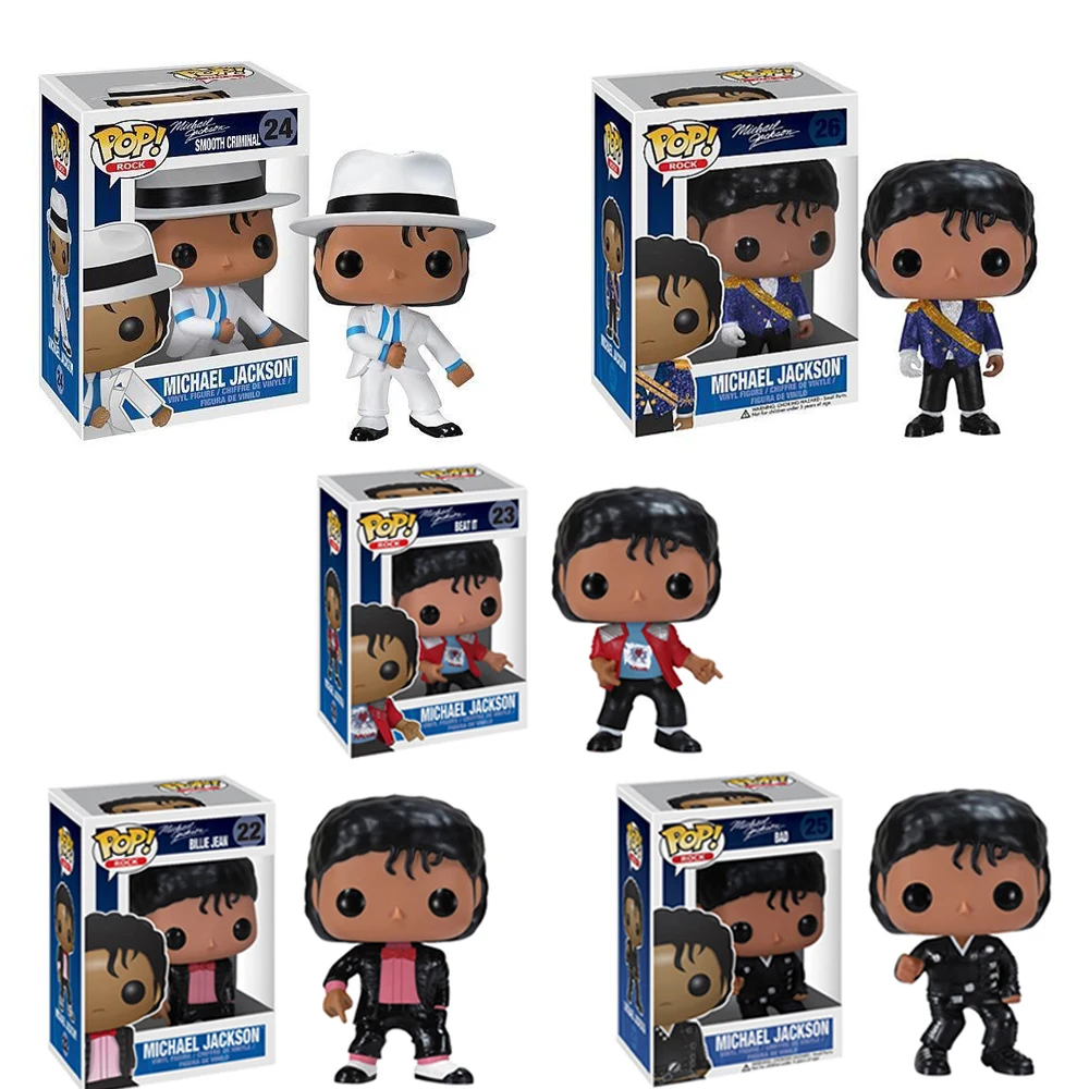 FUNKO POP Майкл Джексон BEAT IT BILLIE JEAN BAD SMOOTH CRIMINAL Виниловая фигурка модель игрушки для детей Рождественский подарок