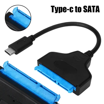 

Pohiks 1pc USB 3.1 SATA 3 Cable Sata to Type C Adapter Support 2.5 Inches External HDD SSD Hard Drive Sata I/II/III Cable