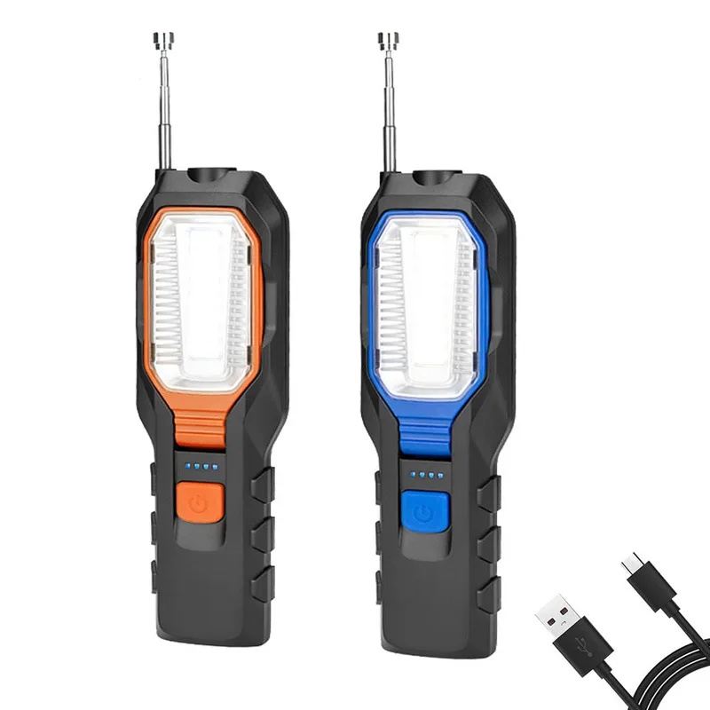 

Super Bright Flashlight 4 Modes LED Flashlamp Built-in Battery Torch COB Working Lighting for Camping Hunting