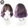 7JHH WIGS Synthetic Blend Wigs Short Hair Deep Wave Soft Cosplay Wig With Bangs For Women Curly Colorful Wig ► Photo 2/4