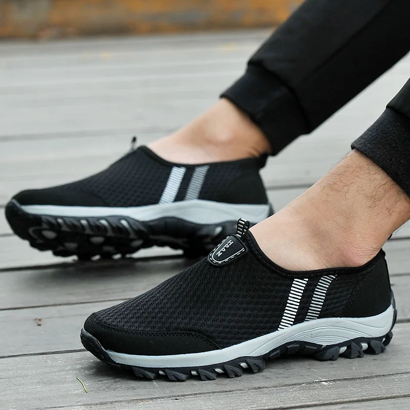 

Lun Run Shoes for the Old MEN'S SHOES 2019 New Style Shoes Spring And Summer Mesh Shoes Soft Bottom Walking Shoes Dad Sports Sho