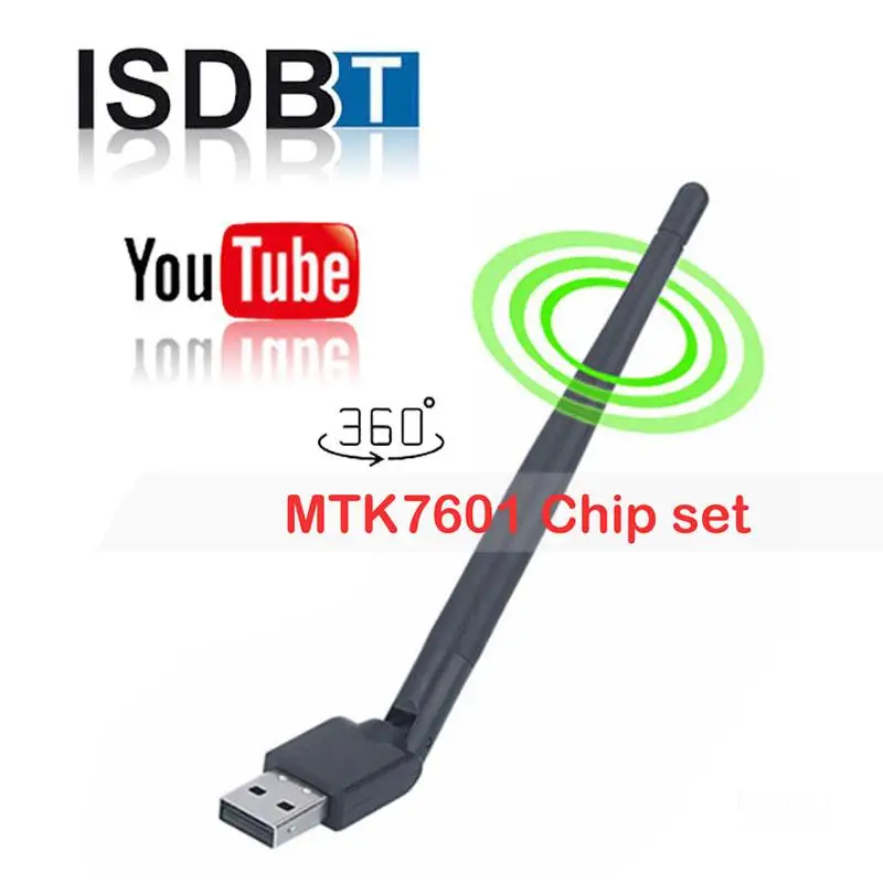 MTK7601 3dbi Беспроводная USB WiFi сетевая антенна адаптер Интернет для Koqit ISDB-T приложение Youtube приемное устройство спутниковый приемник DVB-S2