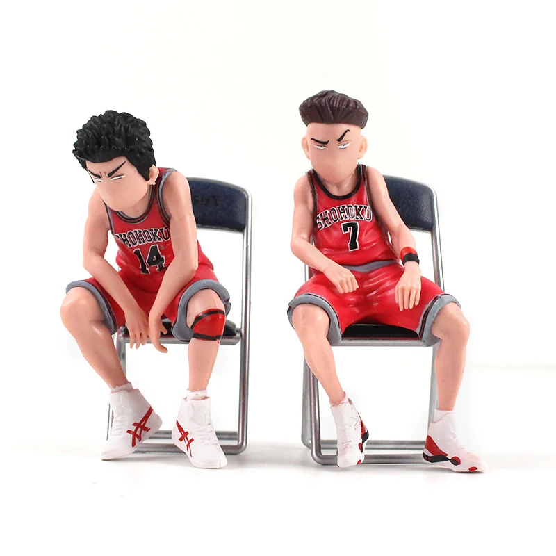 5pcs/set Slam Dunk Action Figure Hanamichi Sakuragi Rukawa Kaede Akagi Takenori Miyagi Ryota Anime PVC Model Toys