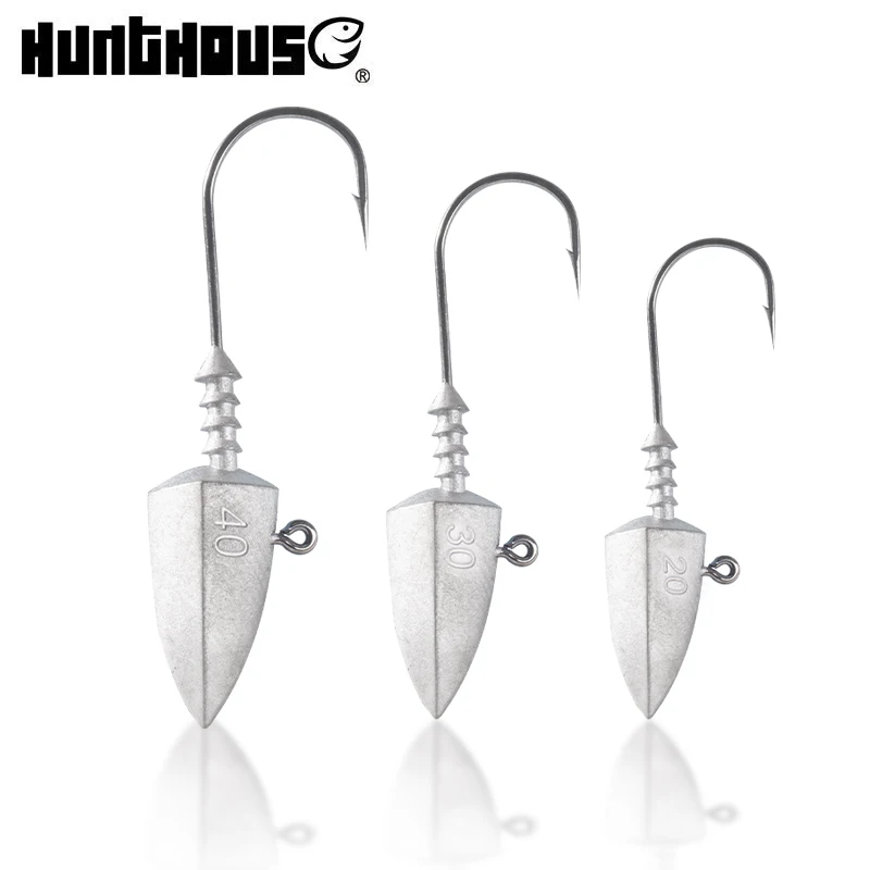 

Hunthouse official store Fishing lure Jig Head Hooks 20g 30g 40g Soft Lure High Carbon Steel Fishhooks jig head hook