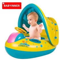 BABYINNER – anneau de natation gonflable pour bébé, siège gonflable épais pour enfants, Yacht en toute sécurité, Sport aquatique infantile, jouet de piscine de plage
