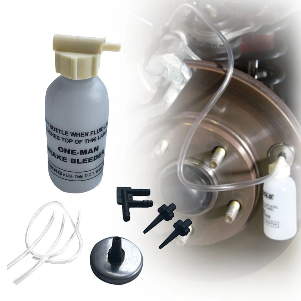 One Man Brake Bleeder Kit Small Bleed Bottle Brakes Bleeding Kit Manual Car Fuel Pump Oil Suction Tank Changer Cleaning Brushes Aliexpress