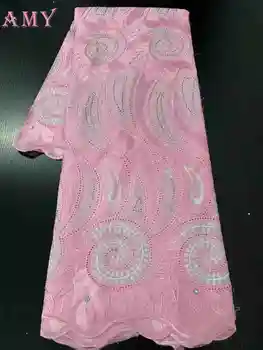 

Swiss Lace Fabric 2020 Latest Dry Lace Embroidery African 100% Cotton Fabrics Swiss Voile Lace Popular Dubai Style AMYNI3232