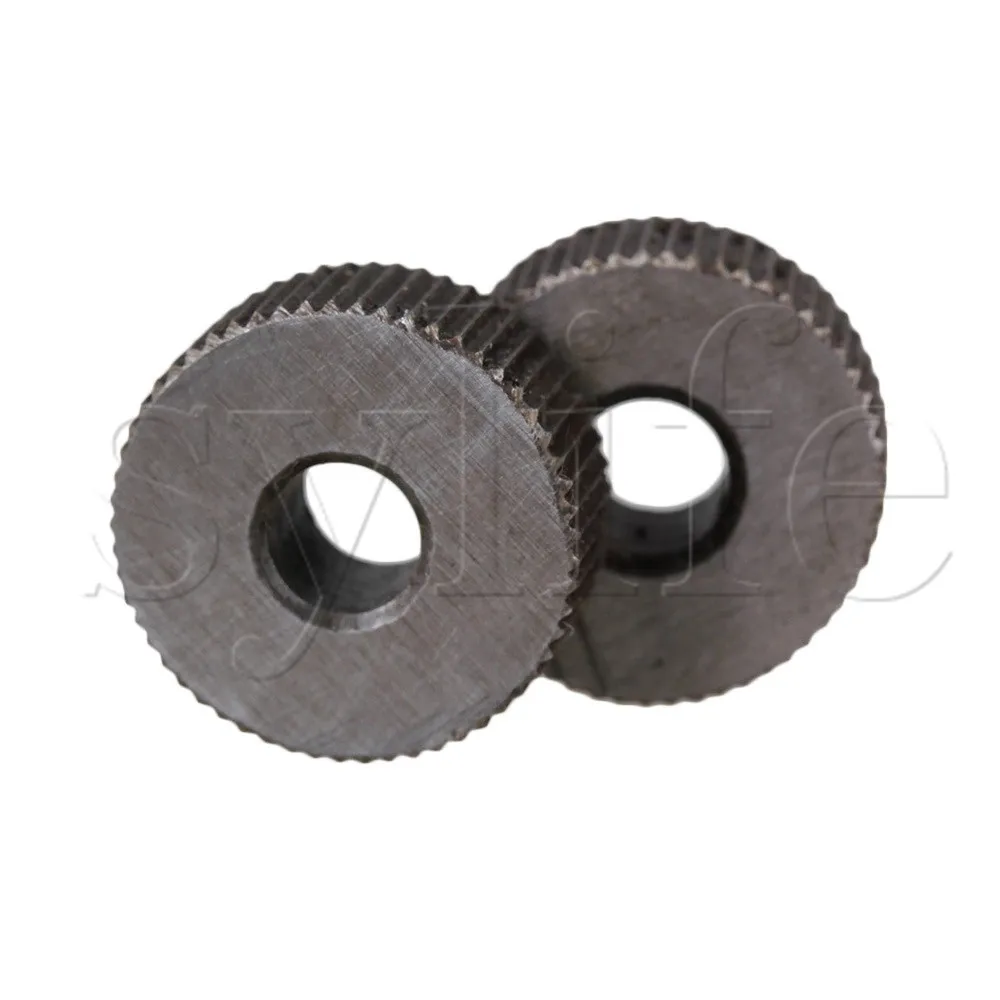 Knurling Tool Set 2pcs Single Straight Wheel 1mm Pitch
