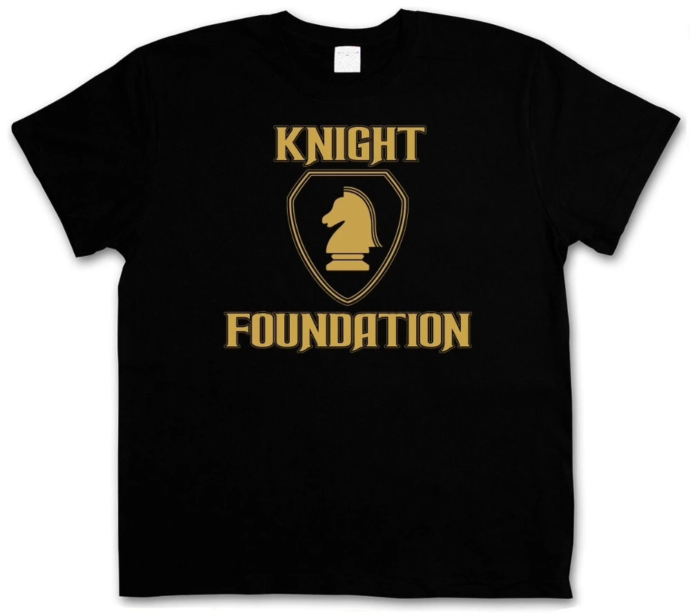 Новейшая забавная футболка Black Knight Foundation Logo Rider K.I.T.T. Футболка в стиле хип-хоп
