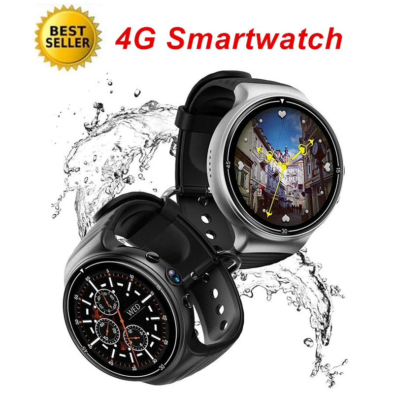 4G Smartwatch Men Pedometer Heart Rate Monitor Fitness Tracker Smart GPS Waterproof Camera Reloj Inteligente Sports Watch | Электроника