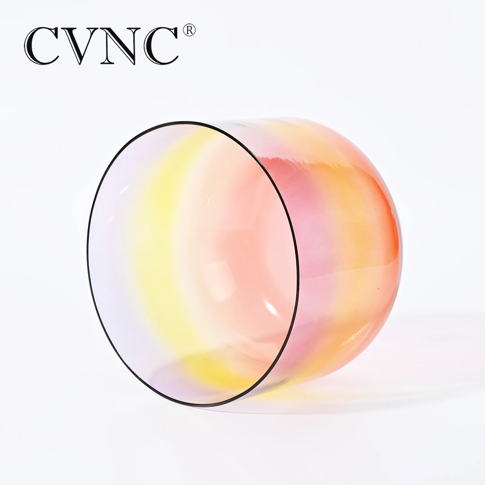 CVNC 6 &quotили 7&quot прозрачный радужный Note B корона Чакра кварцевый кристалл поющая