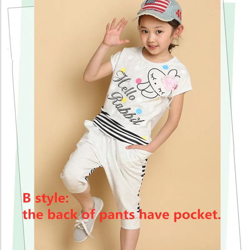 5-14T Girl Summer New Children Clothing Set Cotton Cartoon Letter Girls Clothes Casual Short-Sleeve Suit for kids clothing set,kids t shirt,girls clothing set,kids sports suit,boys clothing set,children sports suit,kids sweatshirt set