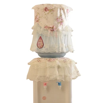 

pastoral lace water dispenser cover barrell water bottle cover decorative lace bucket dust proof cover for water cooler