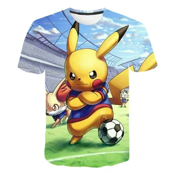 

Pokemon Detective Pikachu 3D Printed Kids T-shirt Fashion 2019 Summer Short Sleeve T shirt Tops Streetwear Children Tee